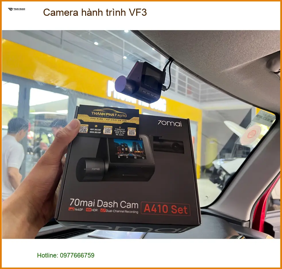 Chị Thảo lắp Camera hành trình VF3 tại Quận Bình Tân cho xe mình ảnh thực tế 2