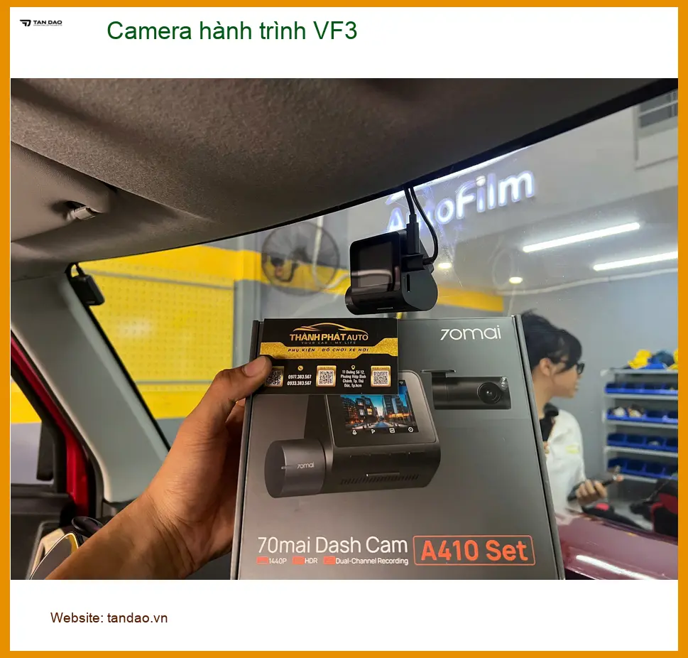 Chị Thảo lắp Camera hành trình VF3 tại Quận Bình Tân cho xe mình ảnh thực tế 3