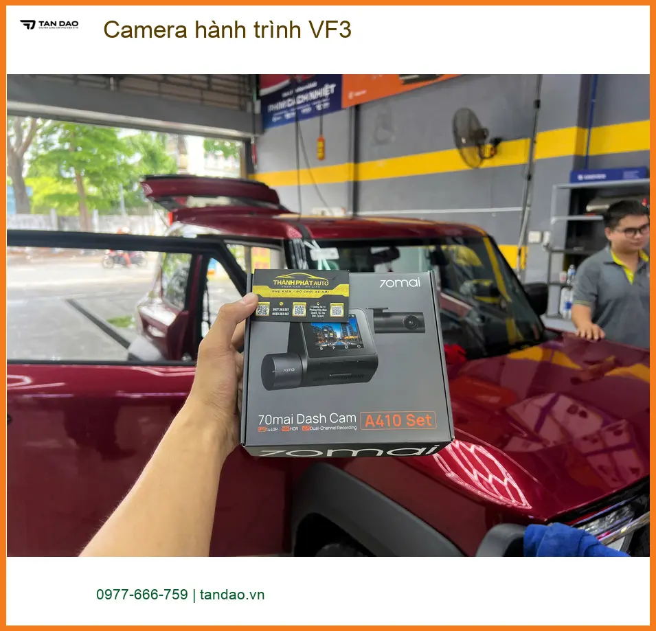 Anh Cường lắp Camera hành trình VF3 tại Quận 2 để ghi lại mọi khoảnh khắc di chuyển. ảnh thực tế 2
