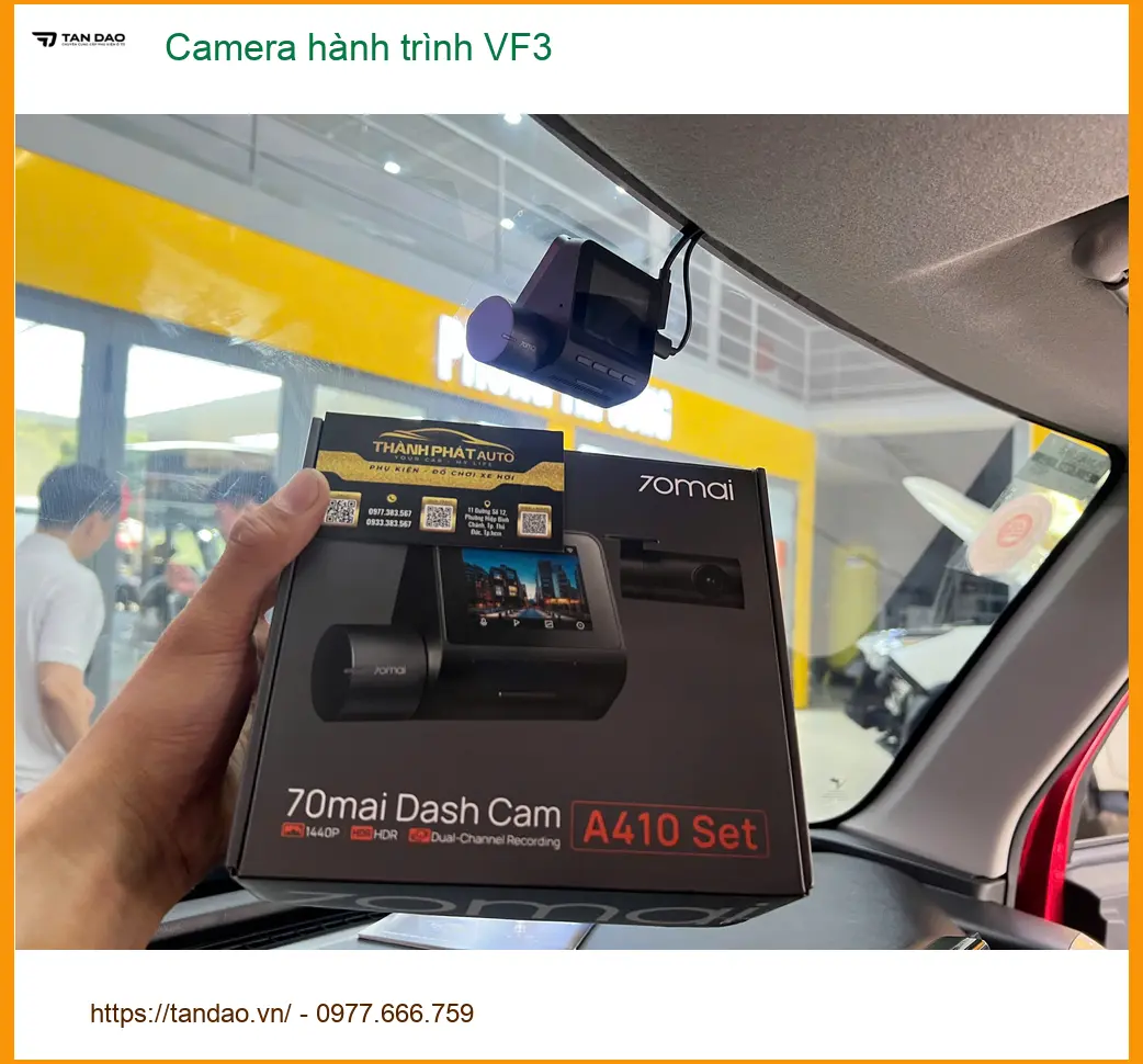 Anh Cường lắp Camera hành trình VF3 tại Quận 2 để ghi lại mọi khoảnh khắc di chuyển. ảnh thực tế 3