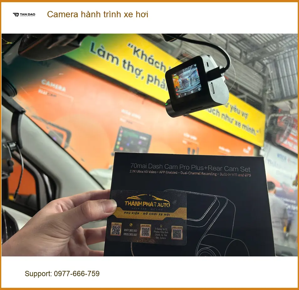 Chị Mai Anh lắp Camera hành trình xe hơi Hyundai Creta ở Hóc Môn ảnh thực tế 2