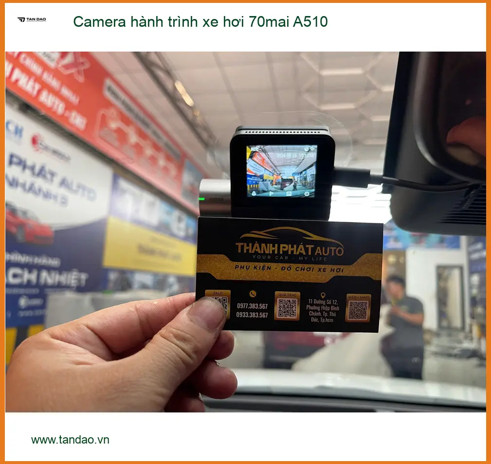 Anh Phi Long lắp Camera hành trình 70mai A510 cho Toyota Raize tại Quận 12