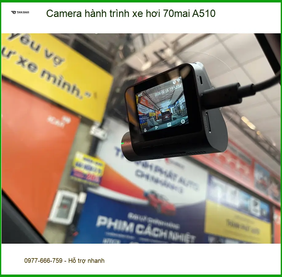 Anh Phi Long lắp Camera hành trình 70mai A510 cho Toyota Raize tại Quận 12 ảnh thực tế 3
