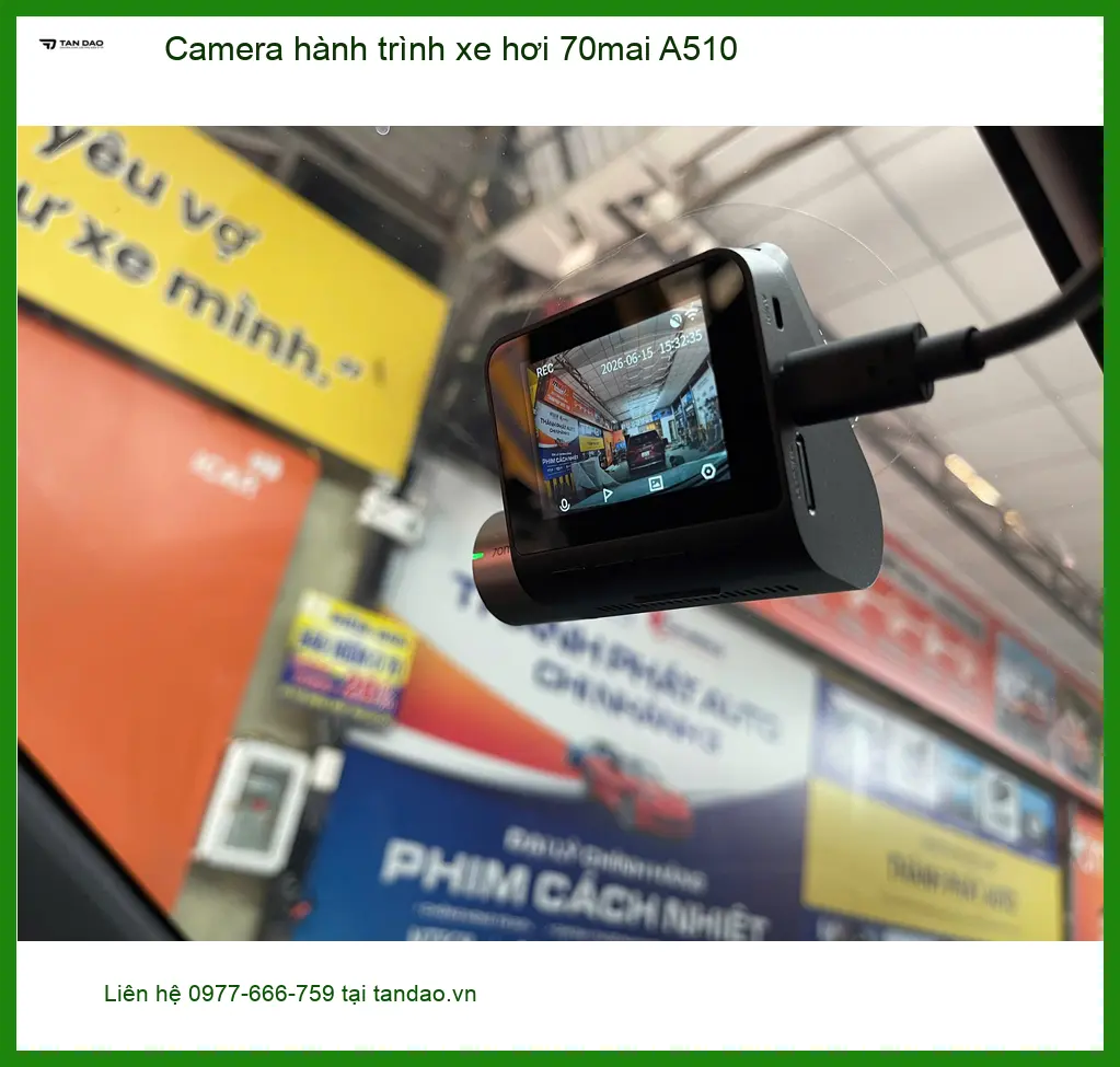 Anh Phi Long lắp Camera hành trình 70mai A510 cho Toyota Raize tại Quận 12 ảnh thực tế 4