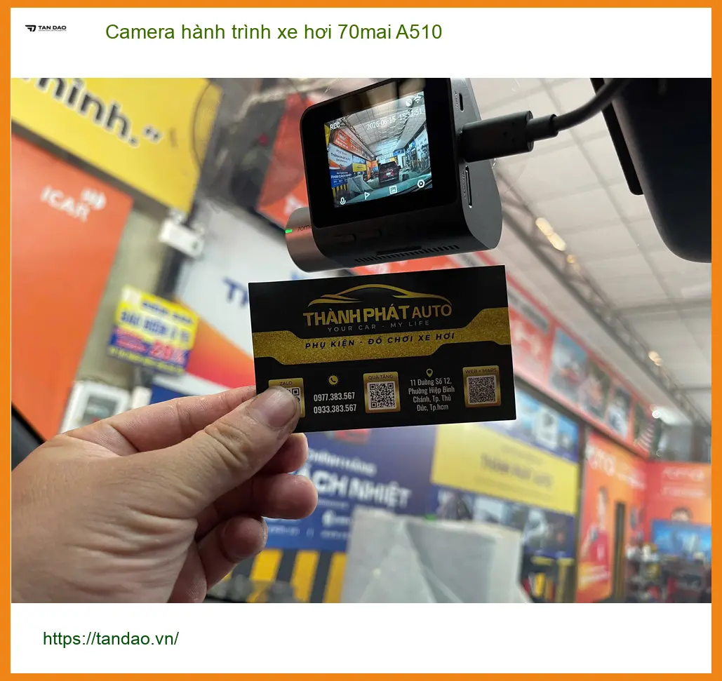 Anh Phi Long lắp Camera hành trình 70mai A510 cho Toyota Raize tại Quận 12 ảnh thực tế 5