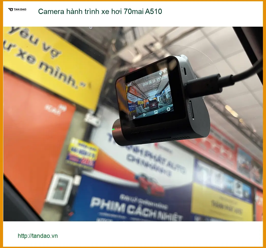 Anh Cường lắp Camera hành trình 70mai A510 cho Toyota Fortuner tại Quận 4 ảnh thực tế 3