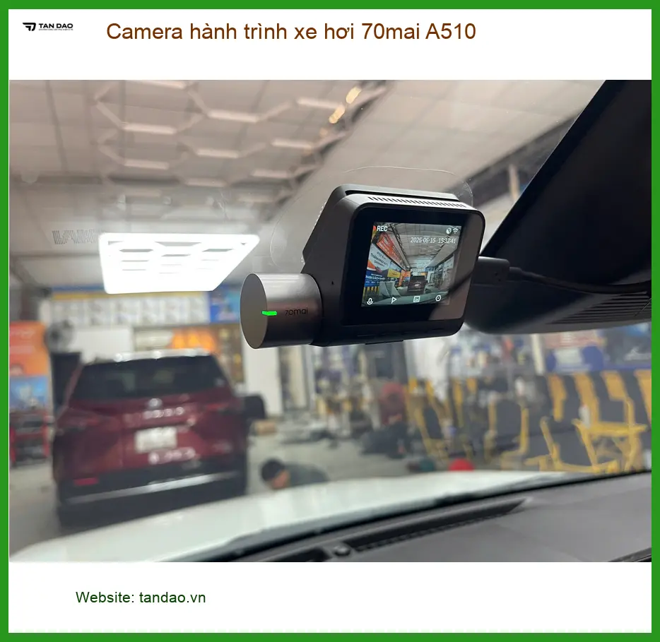 Anh Cường lắp Camera hành trình 70mai A510 cho Toyota Fortuner tại Quận 4 ảnh thực tế 4