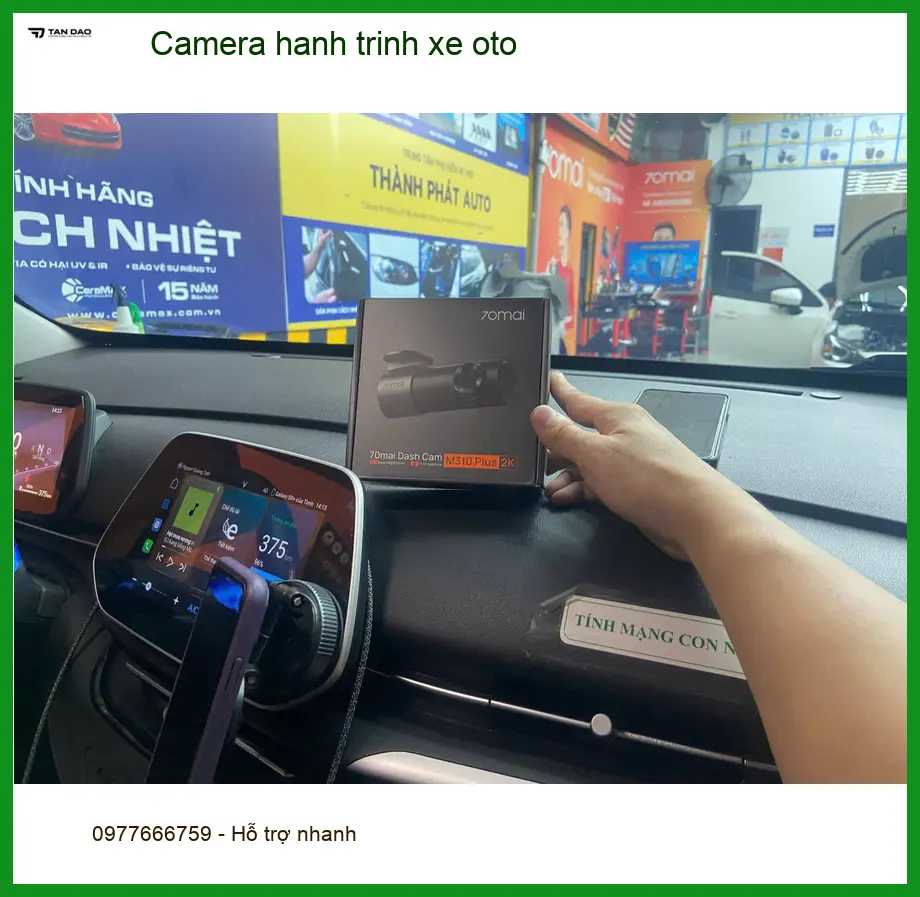 Chị Thanh lắp camera hành trình Honda CRV tại Thủ Đức ghi lại hành trình.