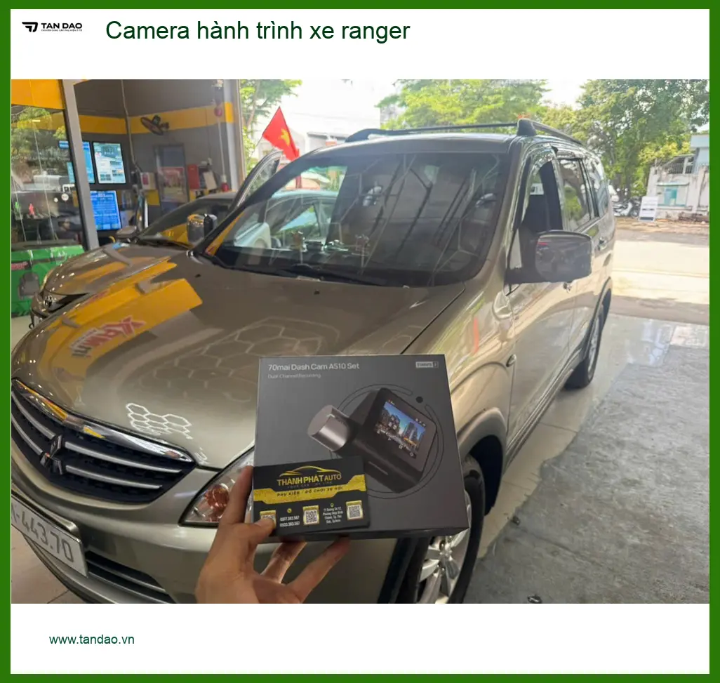 Chú Long lắp camera hành trình Ford Ranger tại Quận 12 để lái xe an toàn hơn ảnh thực tế 2