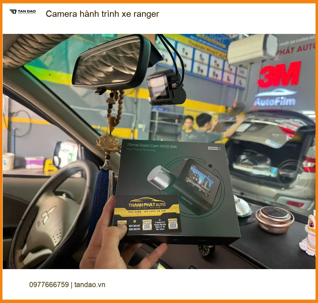 Chú Long lắp camera hành trình Ford Ranger tại Quận 12 để lái xe an toàn hơn ảnh thực tế 4