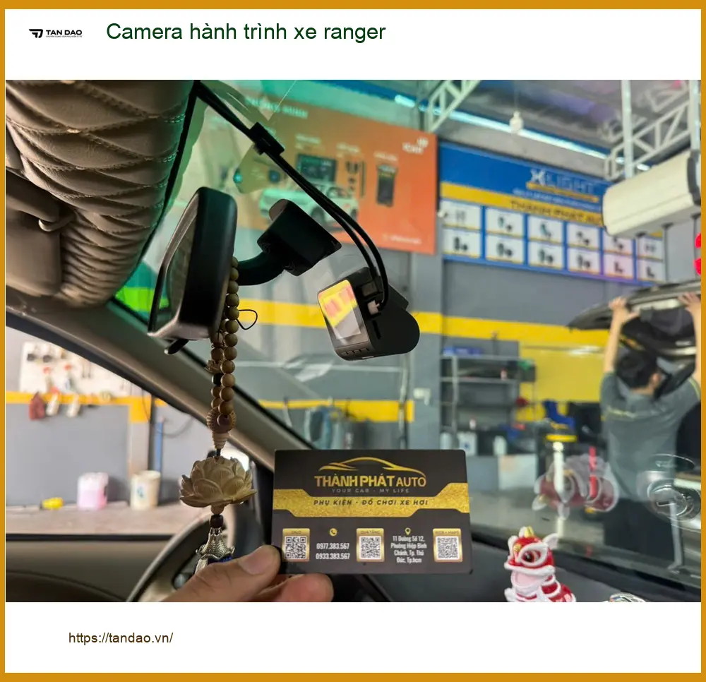 Chị Thảo lắp camera hành trình Ford Ranger tại Quận 9 để an tâm hơn khi di chuyển ảnh thực tế 2