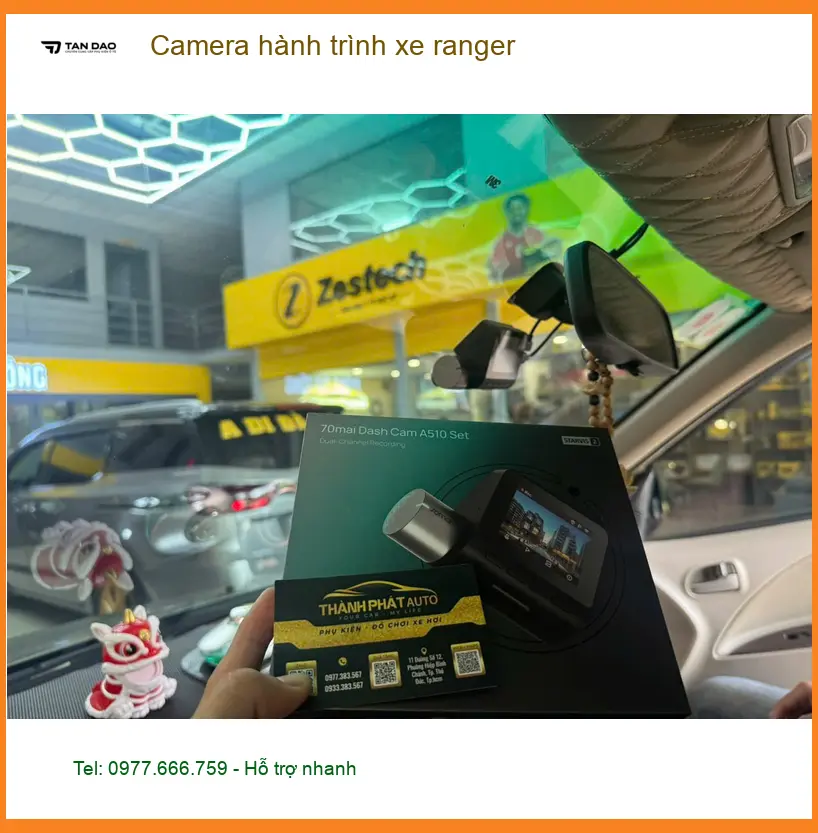 Chị Thảo lắp camera hành trình Ford Ranger tại Quận 9 để an tâm hơn khi di chuyển ảnh thực tế 3