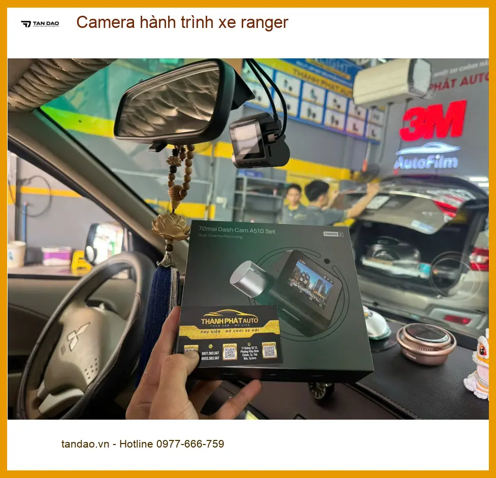 Chị Thảo lắp camera hành trình Ford Ranger tại Quận 9 để an tâm hơn khi di chuyển ảnh thực tế 4