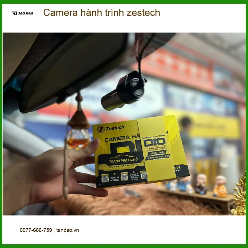 Chị Thảo lắp Camera hành trình Zestech cho Hyundai Santa Fe ở Quận 5 ảnh thực tế 2