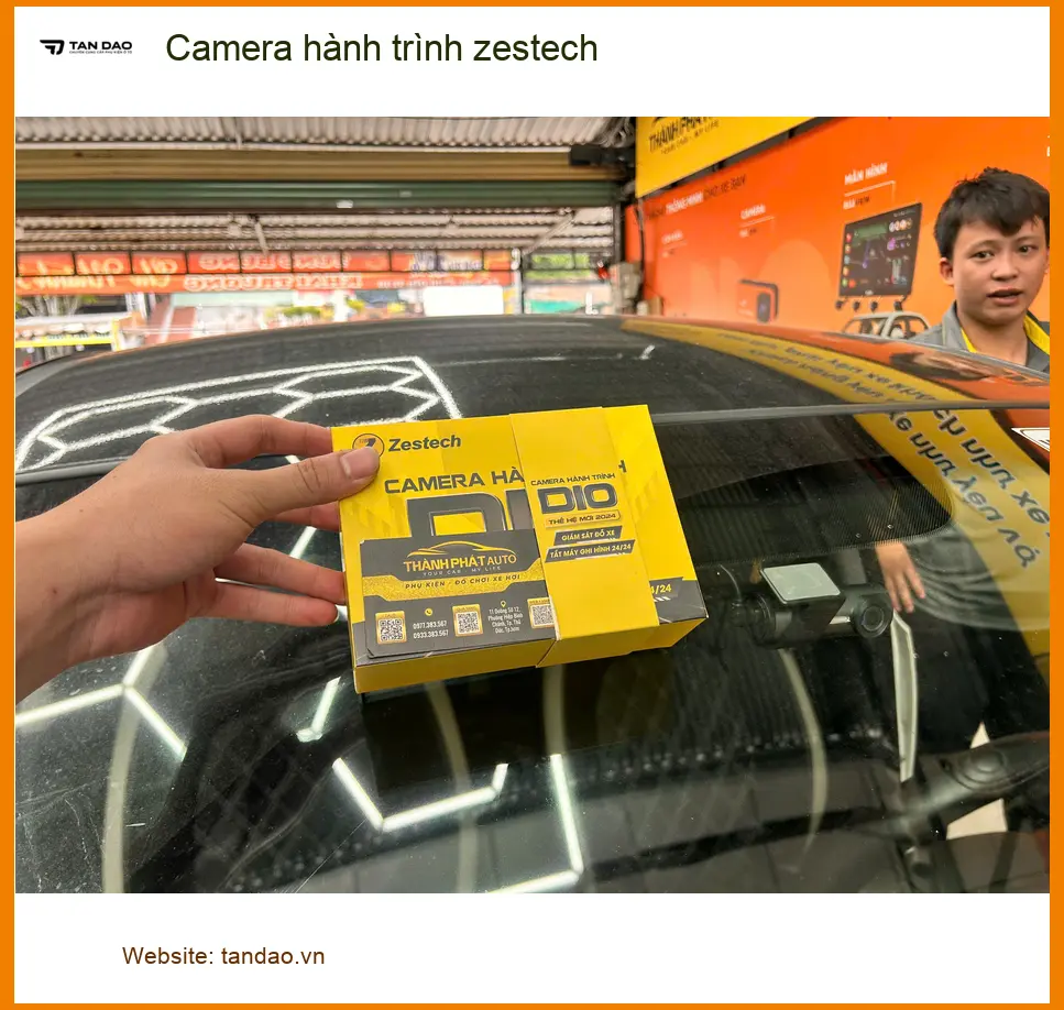 Anh Hưng lắp Camera hành trình Zestech tại Quận 12 chính hãng, giá tốt ảnh thực tế 2