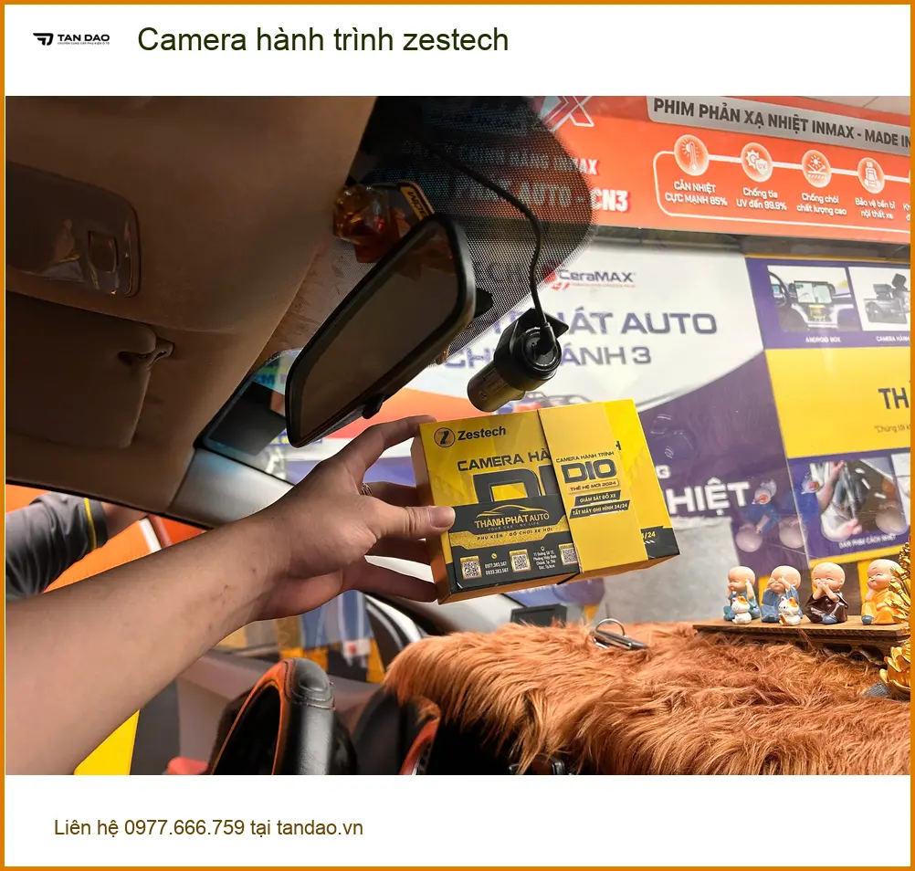 Anh Hưng lắp Camera hành trình Zestech tại Quận 12 chính hãng, giá tốt ảnh thực tế 4