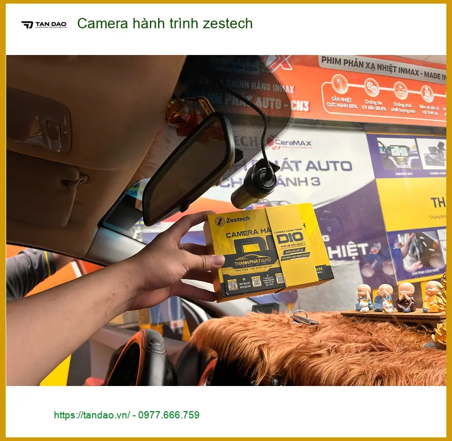 Chú Minh lắp Camera hành trình Zestech tại Quận 6 cho xe Vios