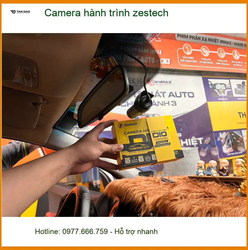 Anh Hào lắp Camera hành trình Zestech chính hãng cho Hyundai Accent ở Quận 2