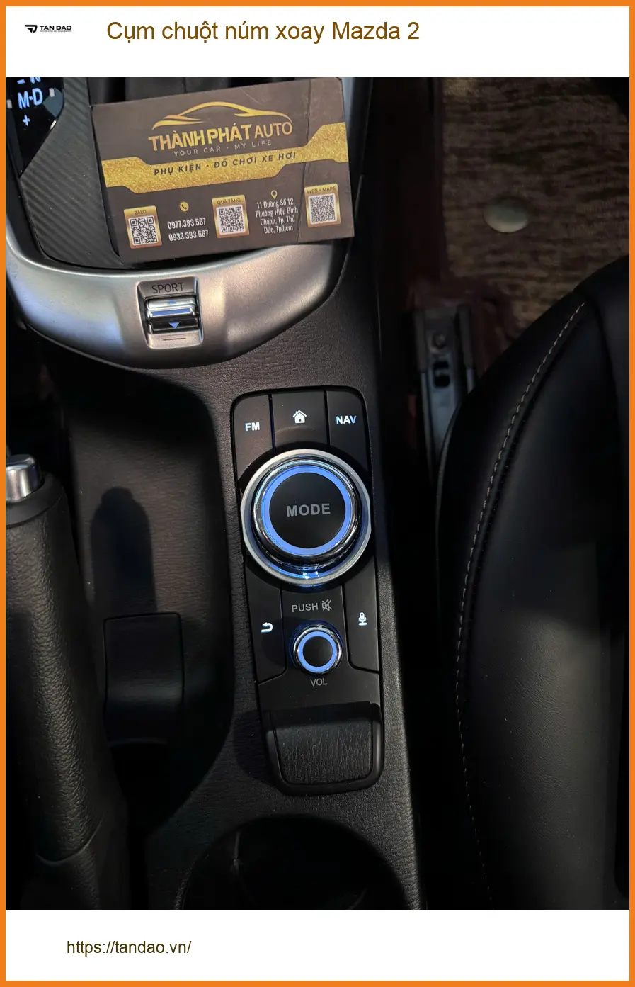 Chị Thảo thay cụm chuột núm xoay Mazda 2 ở Quận 3 vì cụm zin bị kẹt
