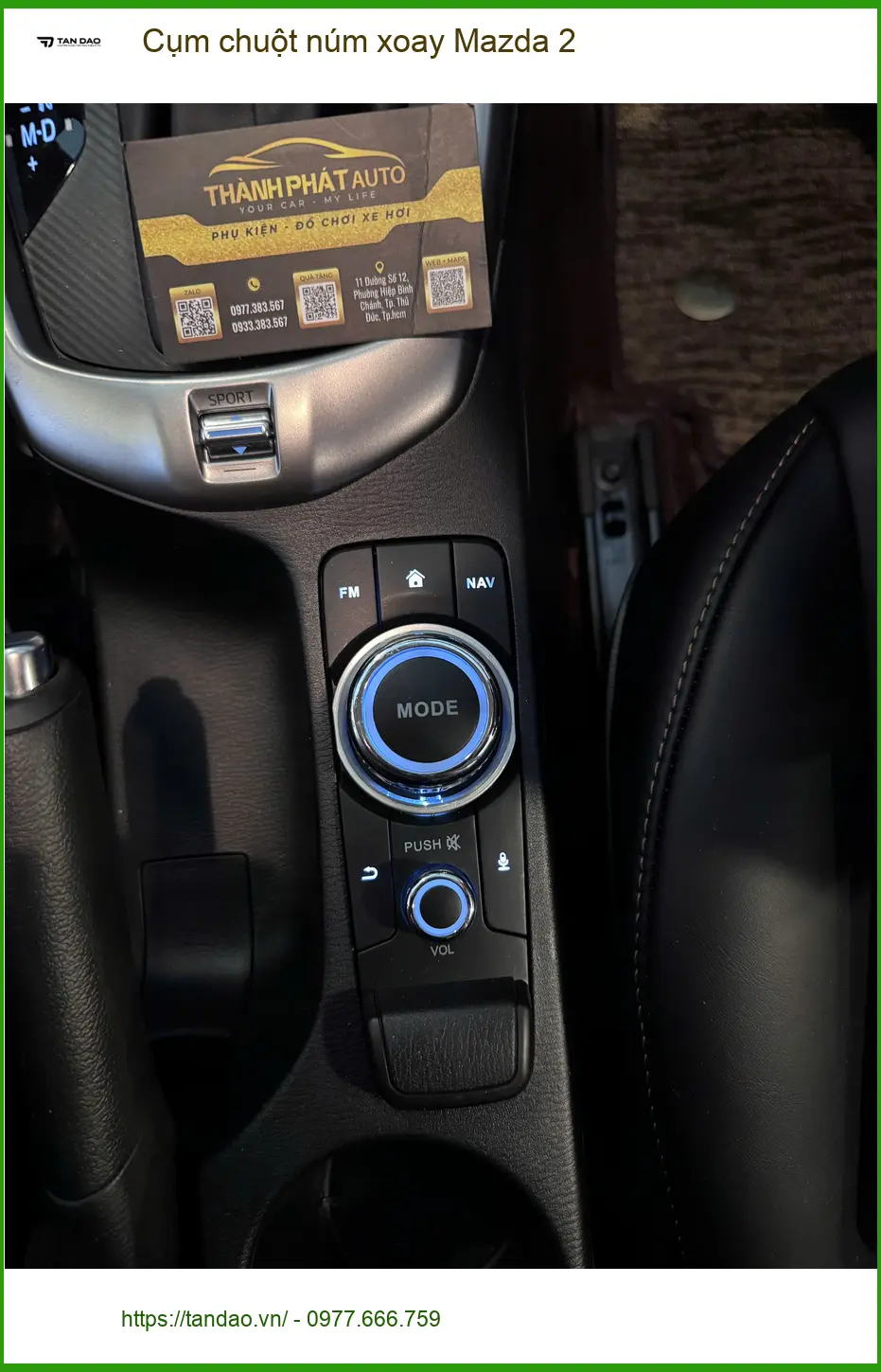 Anh Duy lắp cụm chuột núm xoay Mazda 2 tại Quận 11 vì núm zin bị kẹt