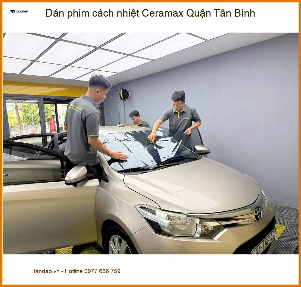 Trung Tâm Dán Phim Cách Nhiệt Ô Tô Ceramax Quận Tân Bình - Thi Công Chuyên Nghiệp ảnh thực tế 2