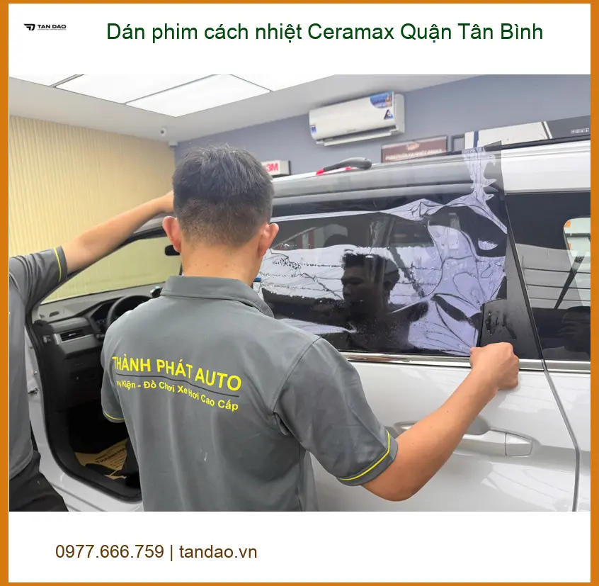 Trung Tâm Dán Phim Cách Nhiệt Ô Tô Ceramax Quận Tân Bình - Thi Công Chuyên Nghiệp ảnh thực tế 3