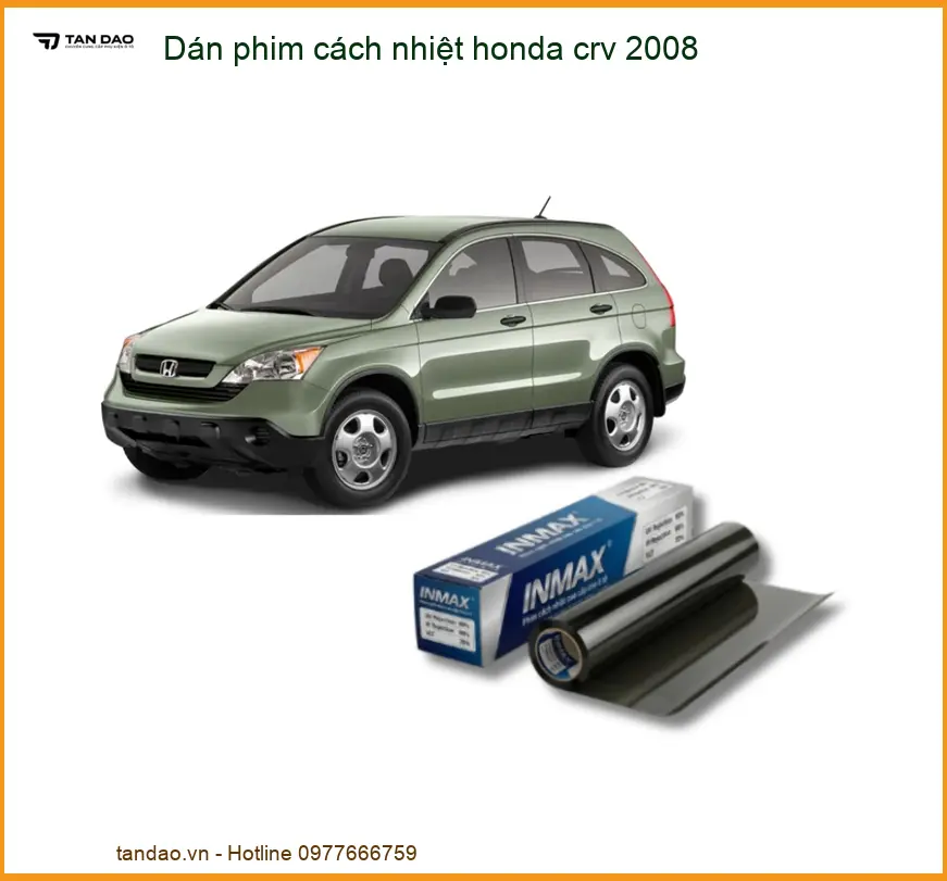 Dán Phim Cách Nhiệt Honda CRV 2008 - Địa Chỉ Lắp Đặt Uy Tín TPHCM