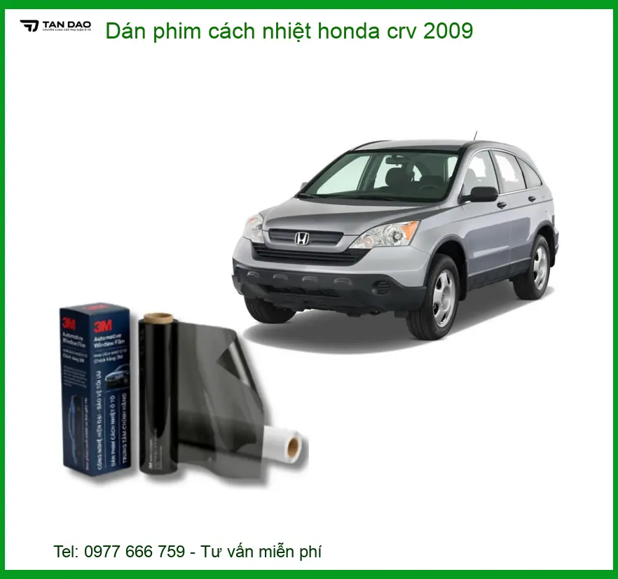 Dán Phim Cách Nhiệt Honda CRV 2009 - Trung Tâm Lắp Đặt Uy Tín TPHCM