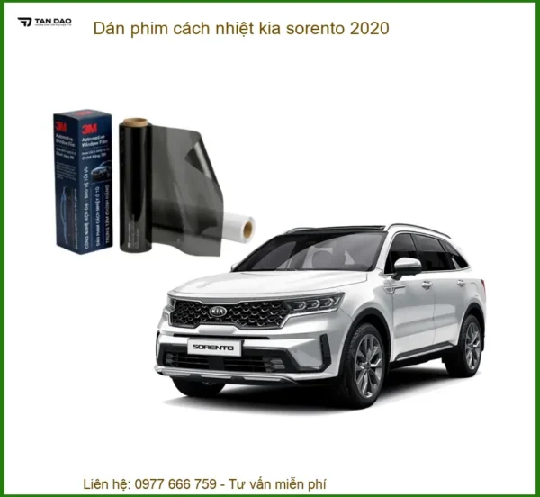 Dán Phim Cách Nhiệt Kia Sorento 2020 - Trung Tâm Lắp Đặt Uy Tín TPHCM