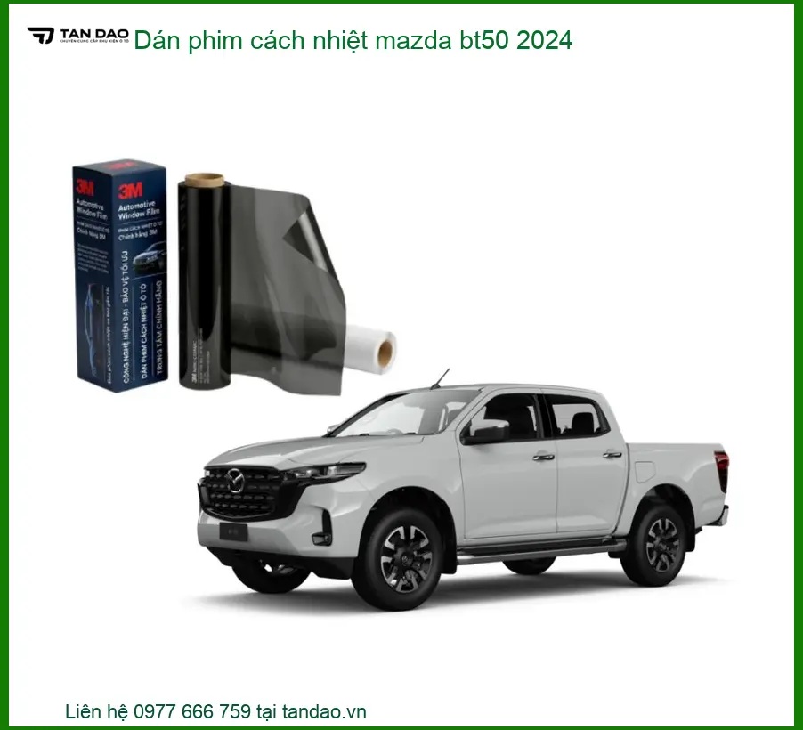 Dán Phim Cách Nhiệt Mazda BT50 2024 - Trung Tâm Lắp Đặt Uy Tín TPHCM