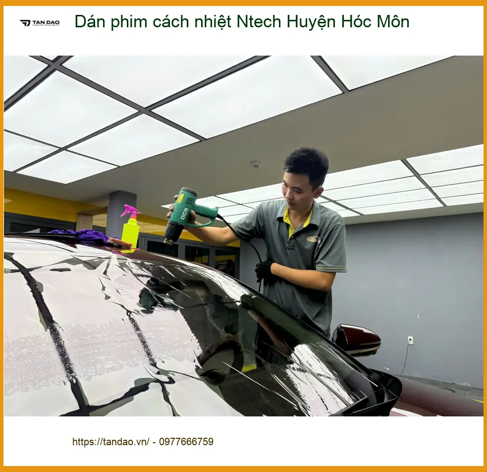 Địa Chỉ Dán Phim Cách Nhiệt Ô Tô Ntech Huyện Hóc Môn - Giá Tốt TPHCM ảnh thực tế 2