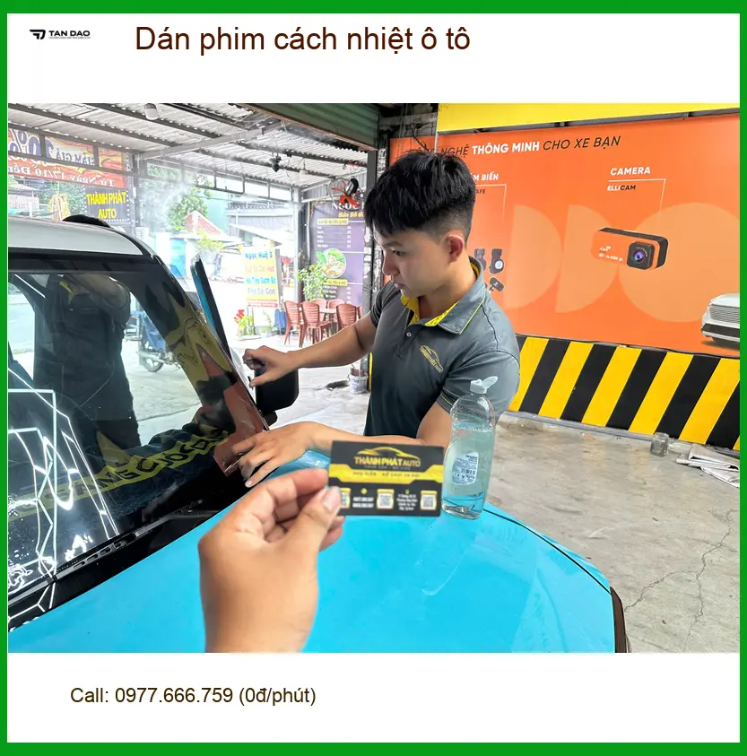 Chị Kim Anh dán phim cách nhiệt ô tô Hyundai Santa Fe tại Quận 7 ảnh thực tế 2