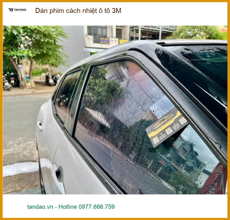 Anh Long dán phim cách nhiệt ô tô 3M cho Hyundai Accent tại Quận 6 để giảm nóng mùa hè ảnh thực tế 2