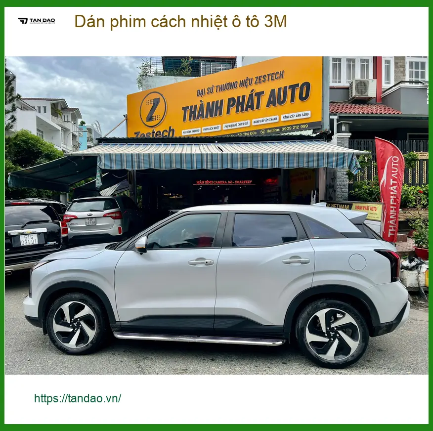 Anh Long dán phim cách nhiệt ô tô 3M cho Hyundai Accent tại Quận 6 để giảm nóng mùa hè ảnh thực tế 3