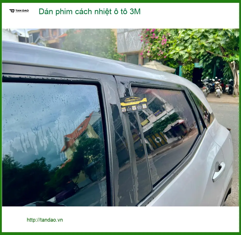 Anh Long dán phim cách nhiệt ô tô 3M cho Hyundai Accent tại Quận 6 để giảm nóng mùa hè ảnh thực tế 4