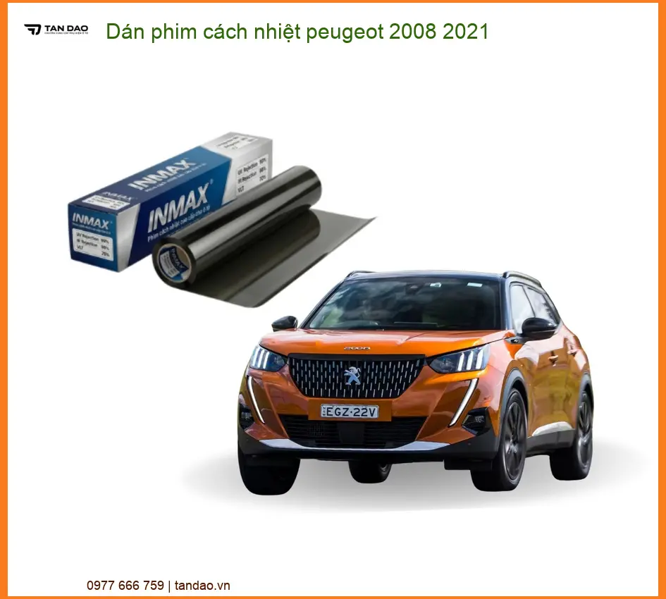 Dán phim cách nhiệt Peugeot 2008 2021 - Địa Chỉ Lắp Đặt Uy Tín TPHCM