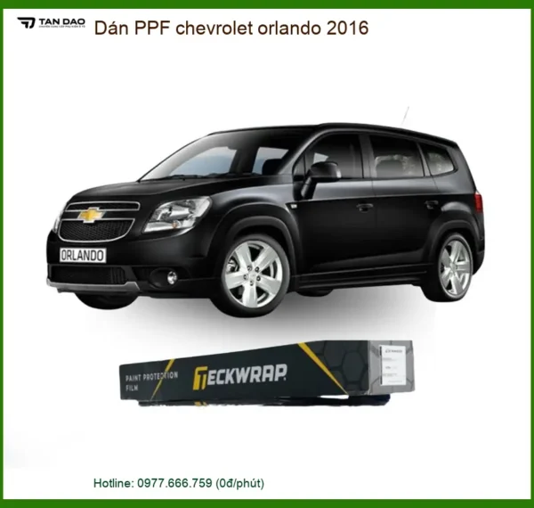 Dán Phim PPF Bảo Vệ Sơn Xe Chevrolet Orlando 2016 - Trung Tâm Thi Công Uy Tín TPHCM