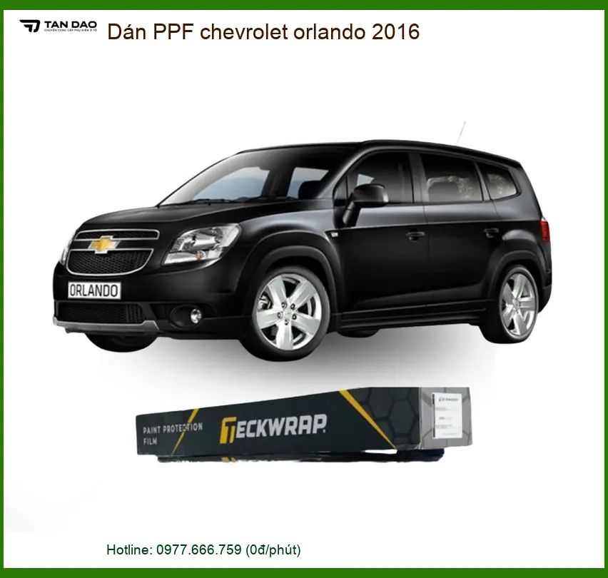 Dán Phim PPF Bảo Vệ Sơn Xe Chevrolet Orlando 2016 - Trung Tâm Thi Công Uy Tín TPHCM