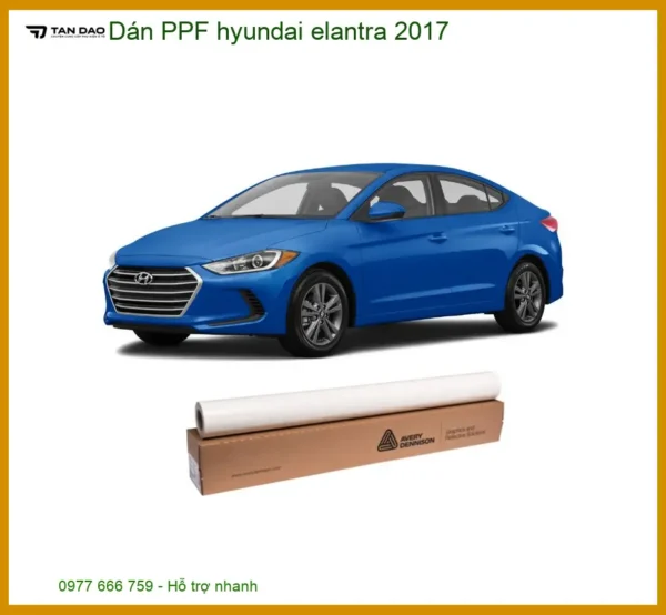 Dán PPF Hyundai Elantra 2017 - Trung Tâm Thi Công Phim Bảo Vệ Sơn Uy Tín TPHCM