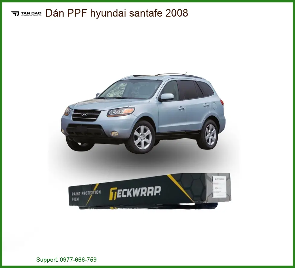 Dán PPF Hyundai Santafe 2008 - Địa Chỉ Lắp Đặt Uy Tín TPHCM