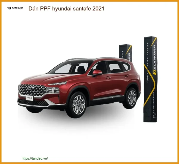 Dán PPF Hyundai Santa Fe 2021 - Trung Tâm Gắn Chính Hãng Giá Tốt TPHCM