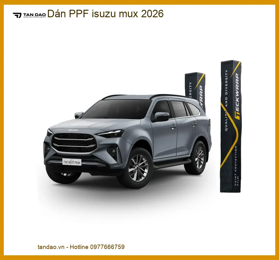 Dán Phim PPF Bảo Vệ Sơn Isuzu Mu-X 2026 - Địa Chỉ Nâng Cấp Chính Hãng TPHCM