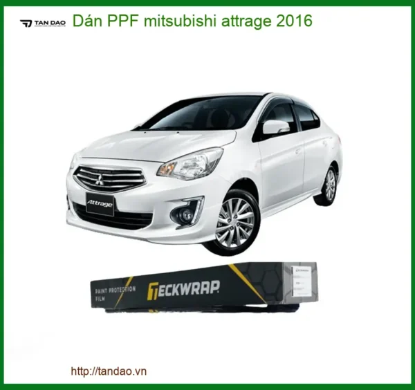 Dán Phim Bảo Vệ PPF Mitsubishi Attrage 2016 - Địa Chỉ Lắp Đặt Uy Tín TPHCM