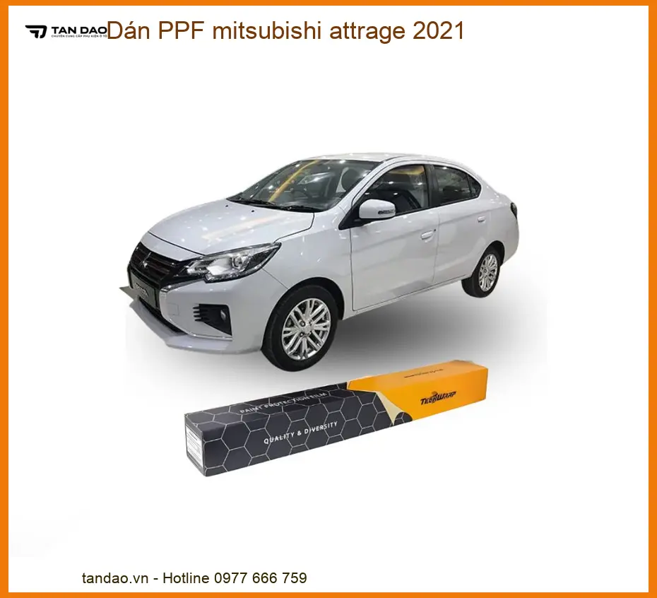 Dán PPF Mitsubishi Attrage 2021 - Địa Chỉ Thi Công Chính Hãng TPHCM