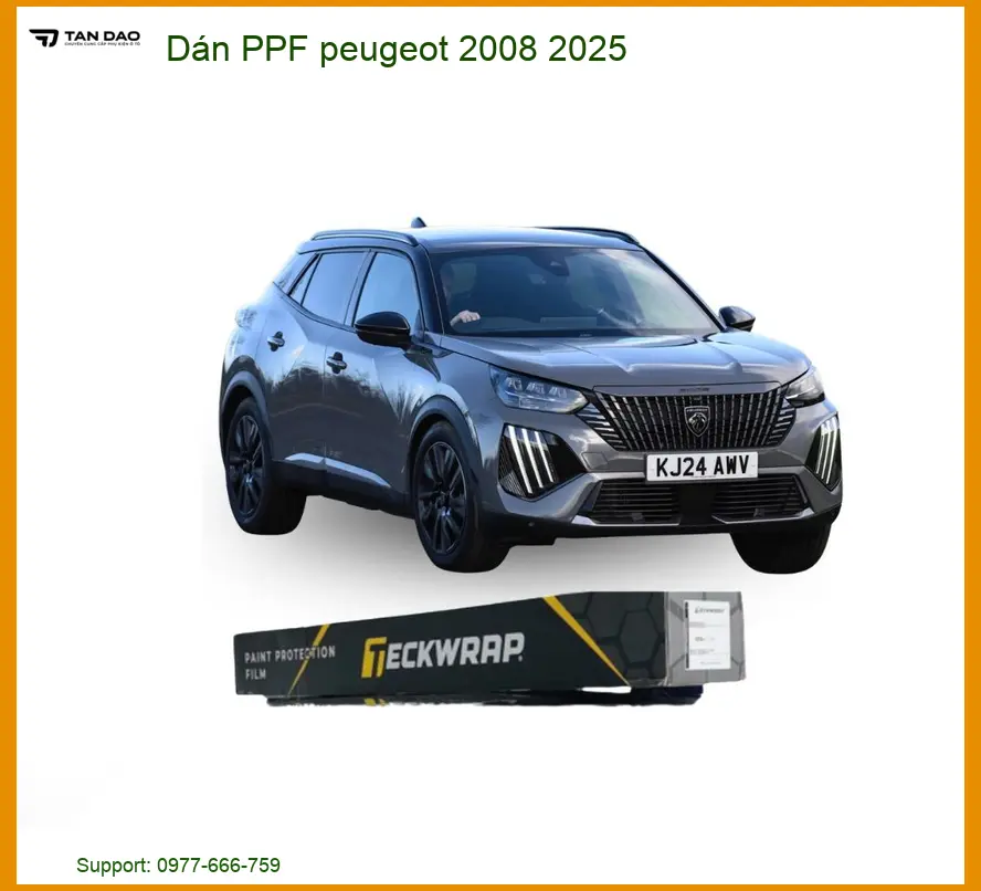 Dán PPF Peugeot 2008 2025 - Trung Tâm Thi Công PPF Uy Tín Giá Tốt TPHCM