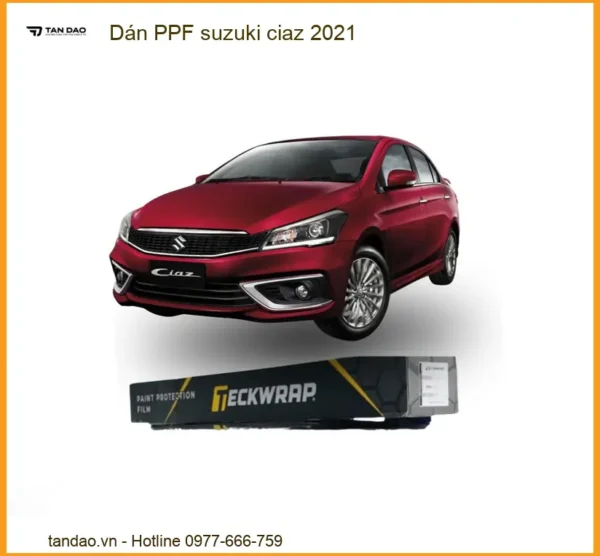 Dán PPF Suzuki Ciaz 2021 - Địa Chỉ Lắp Đặt Dán PPF Uy Tín Chính Hãng TPHCM