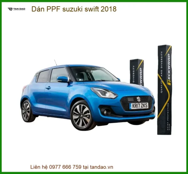 Dán Phim PPF Bảo Vệ Sơn Suzuki Swift 2018 - Địa Chỉ Gắn Uy Tín TPHCM