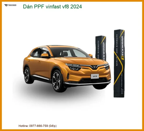 Dán PPF Bảo Vệ Sơn Vinfast VF8 2024 - Trung Tâm Thi Công PPF Xe Hơi Uy Tín TPHCM
