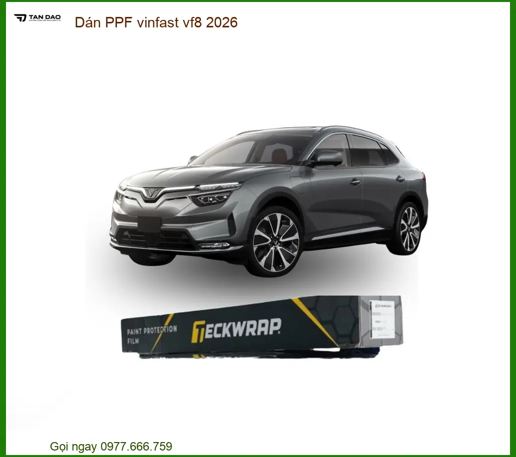 Dán Phim PPF Bảo Vệ Vinfast VF8 2026 - Trung Tâm Gắn Uy Tín Giá Tốt TPHCM