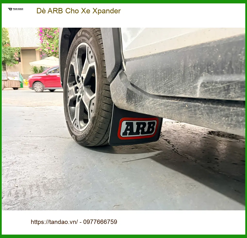 Chị Hà lắp dè ARB cho Xpander tại Quận Phú Nhuận chống bùn bắn ảnh thực tế 2